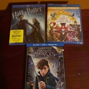 3 sealed blu-Ray Movies